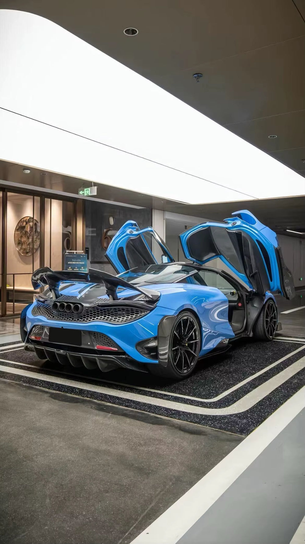 Dry Carbon Fiber 765LT Body Kit for Mclaren 720S Front Bumper Rear Bumper Spoiler Engine Hood Car Accessories Upgrade to 765LT