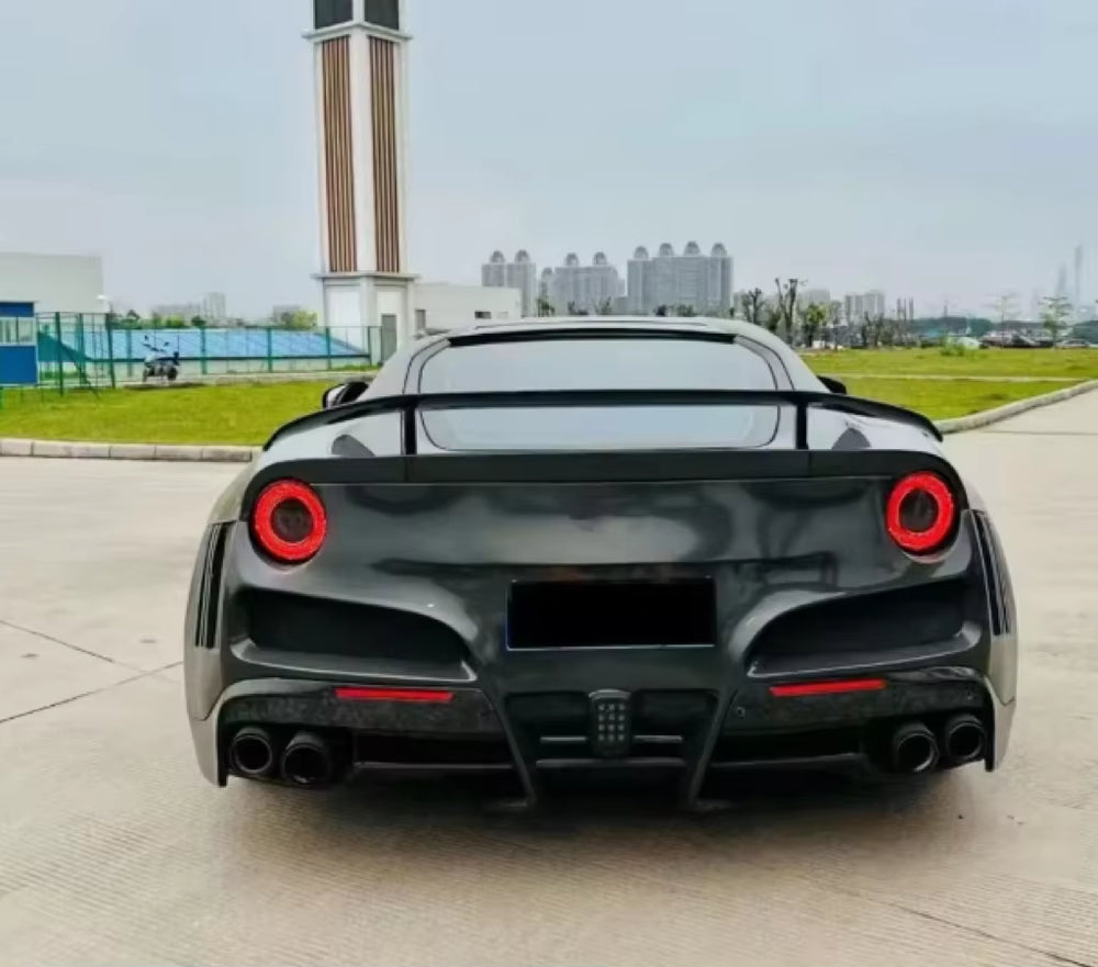 Nov Style for Ferrari F12 Carbon Fiber Body Kit F12 Front and Rear Bumper Spoiler Diffuser Wide-Body Kit