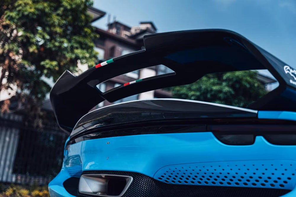 BFA Style Dry Carbon Fiber Body Kit for Ferrari 296 Front Lip Rear Diffuser Spoiler Engine Air Vent Rear Ducktail Diffuser