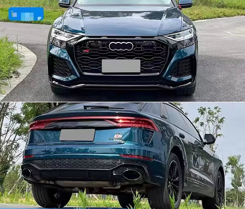Front and Rear Bumpers Body Kit Car Bumpers for Audi Q8 RSQ8 Style Auto Parts