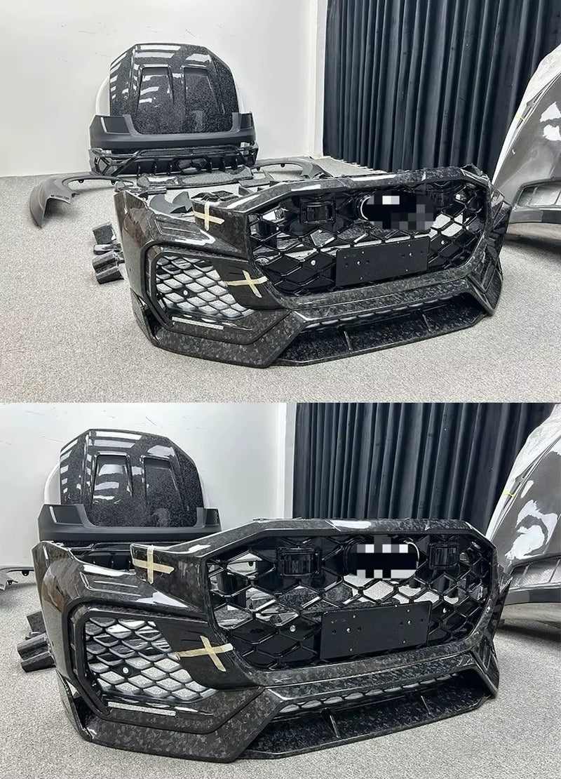 New MSY Sty Dry Carbon Fiber Body Kit for 2025 Audi Q8 RSQ8 Front Lip Side Skirt Rear Diffuser Spoiler Top Wing Bumper Hood