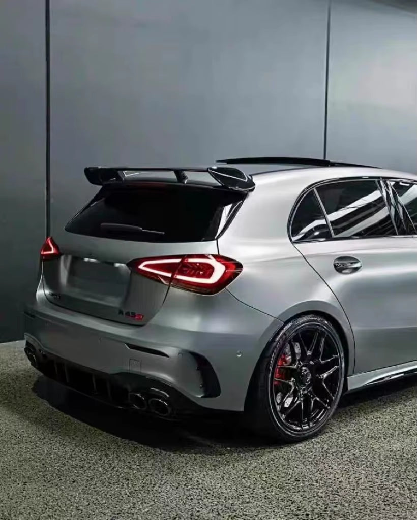 For Mercedes-Benz A-Class A180 A35L W177 Upgrade A45S Front and Rear Bumper Spoiler Body Kit