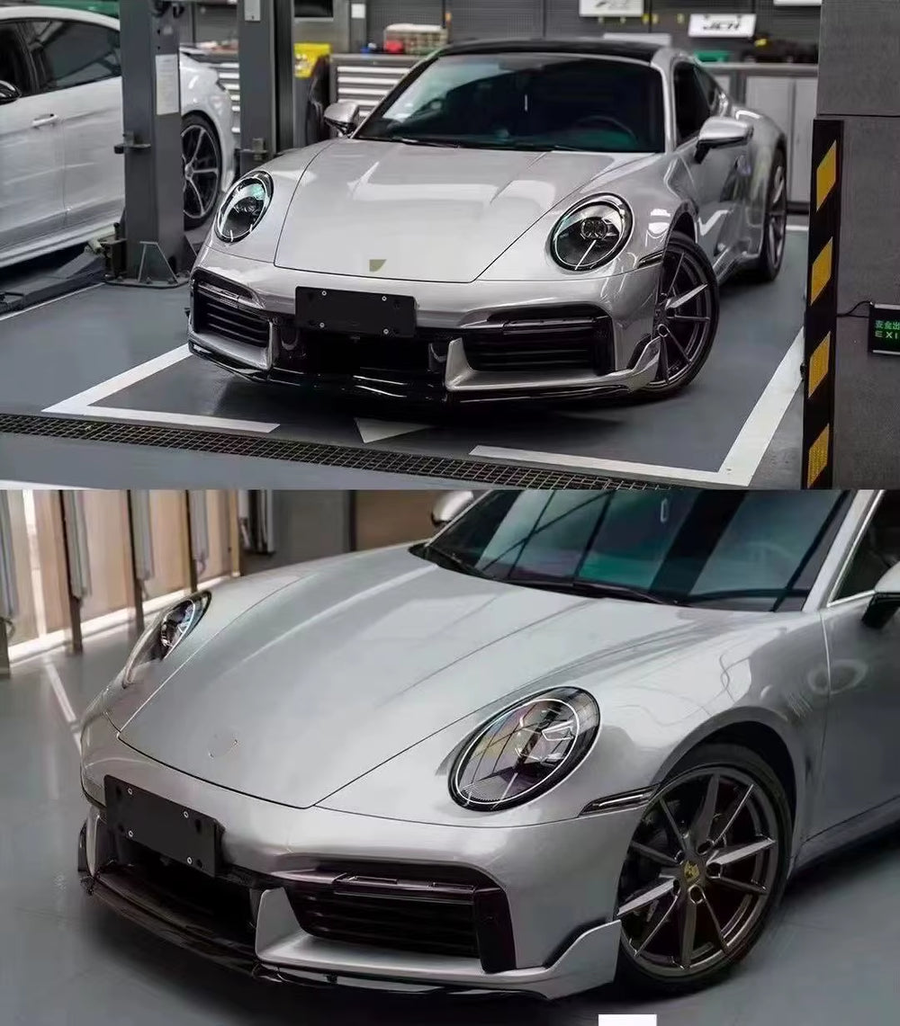 Car Part for Porsche 911 992 2018-2022 Upgrade Turbos Front Bumper Rear Spoiler Body Kit