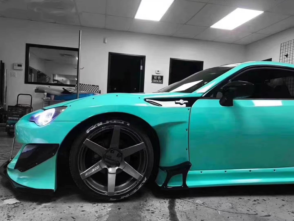 Rocket Bunny V3 Style Wide Body Kit for Toyota GT86 ZN6 ZD6 BRZ Front and Rear Bumper Side Skirts Spoiler Tuning Wide Body Kit