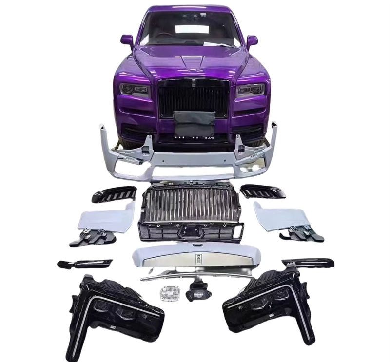 Cullinan Update to New 2025 Car Front Bumper Rear Bumper Engine Hood Body Kit for Rolls Royce Cullinan