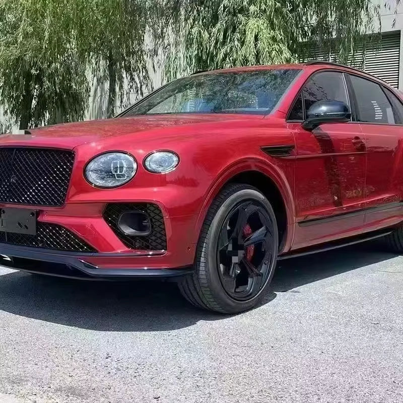 Carbon Fiber Bodykit Front Lip Side Skirt Diffuser Spoiler Performance Body Kit for Bentley Bentayga 2019-2021