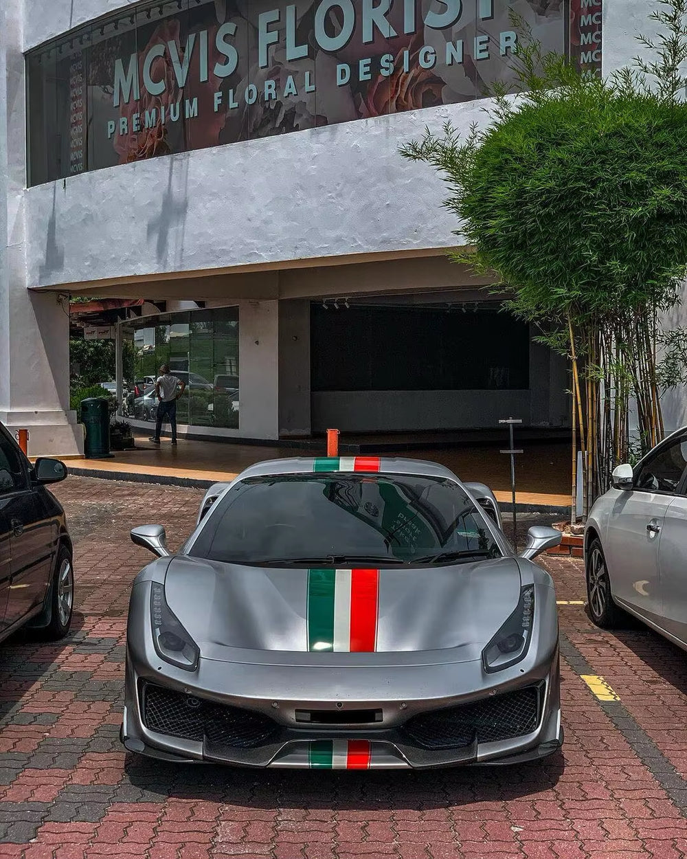 Upgrade Pista Style Body Kit for 488 Front and Rear Bumper Diffuser Spoiler Body Kit