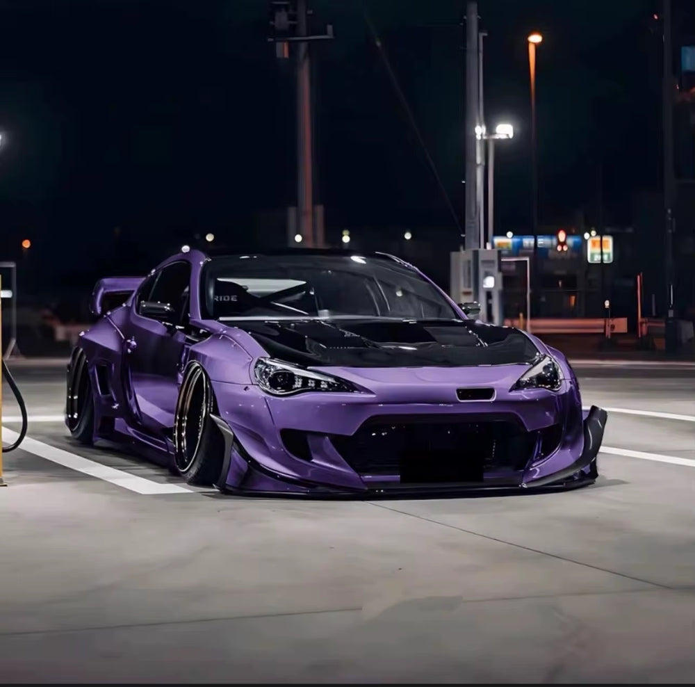 Rocket Bunny V3.5 Style Wide Body Kit for Toyota GT86 ZN6 ZD6 BRZ Upgrade Front and Rear Bumper Spoiler Wide Body Kit
