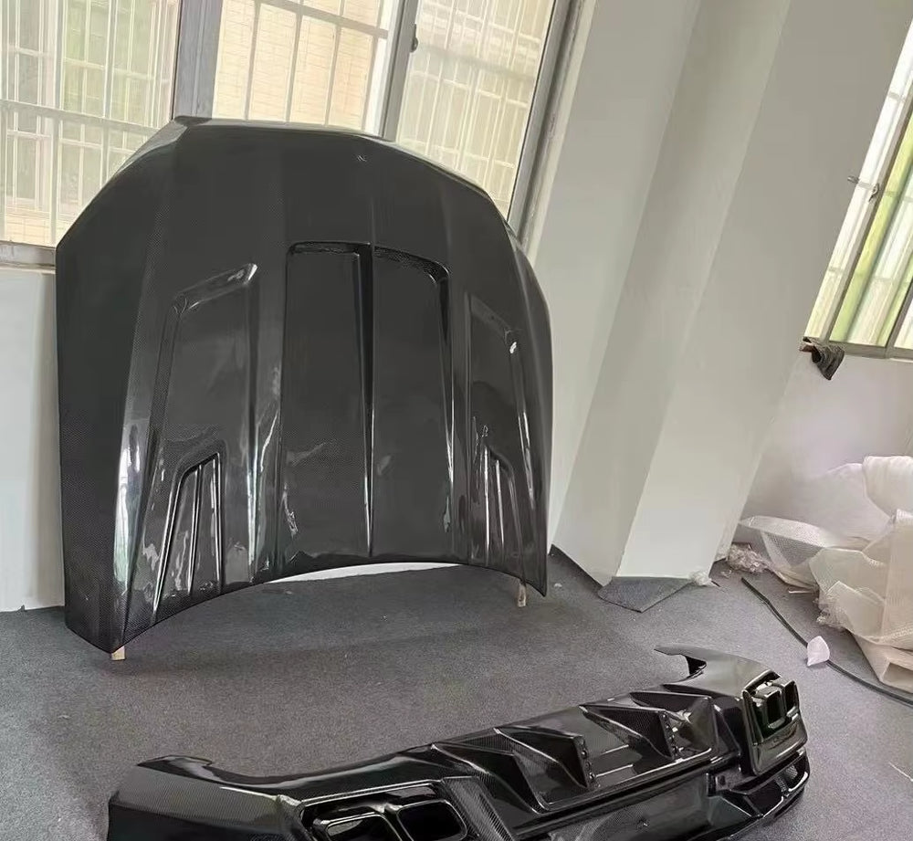 High Quality Carbon Fiber Body Kit for Mercedes-Benz GLE COUPE GLE53 GLE63 Upgrade LD Style Carbon Fiber Engine Vented Hood