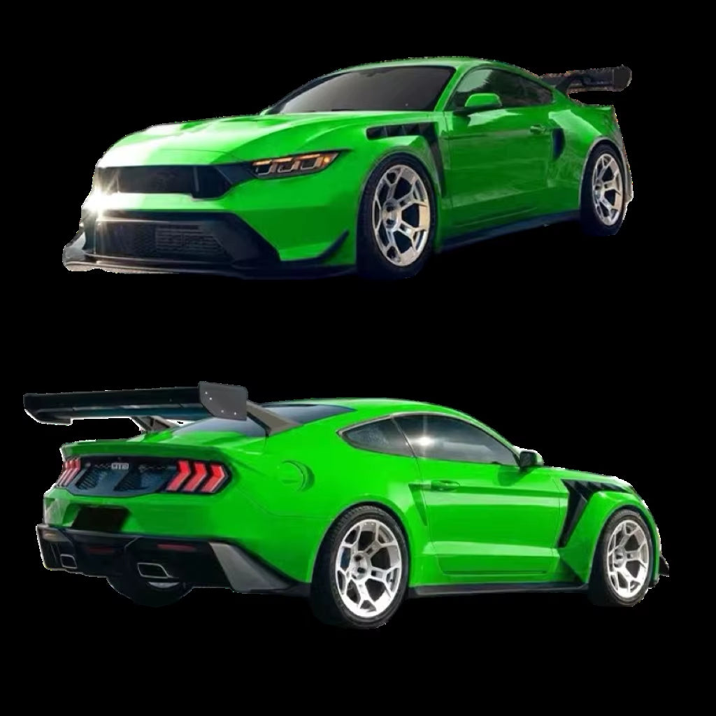 For Ford Mustang 2014-2023 Wide Body Kit Front Bumper Rear Bumper Hood Spoiler Wing Hood Fender