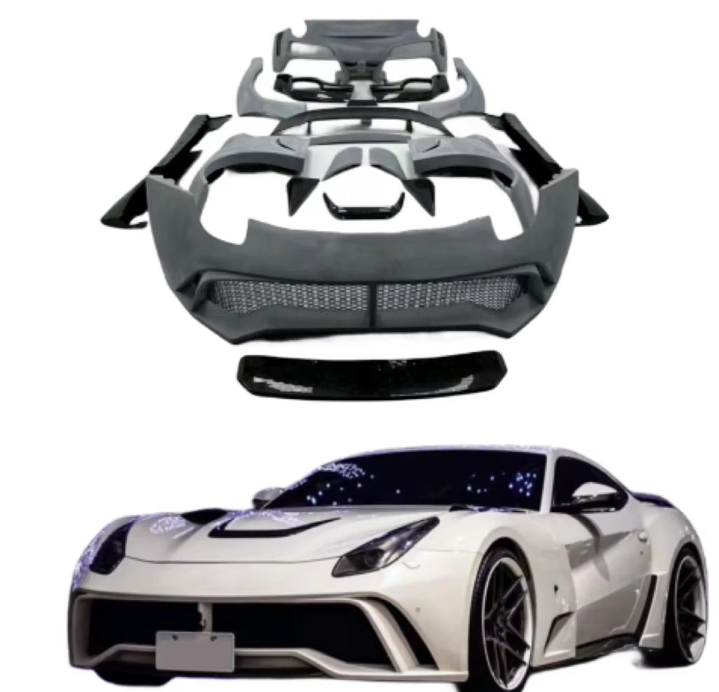 Nov Style for Ferrari F12 Carbon Fiber Body Kit F12 Front and Rear Bumper Spoiler Diffuser Wide-Body Kit