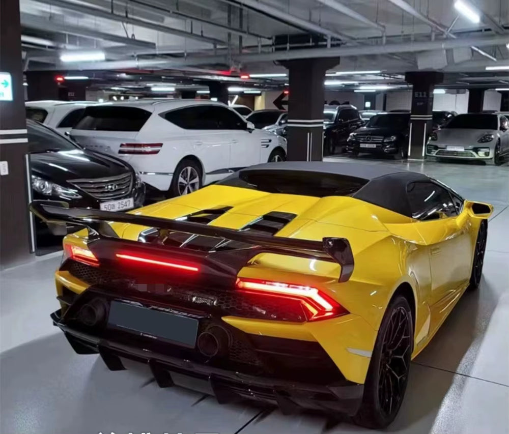 V Style Carbon Fiber Spoiler for Lamborghini Huracn Lp580 Lp610 Evo Spoiler Body Kit