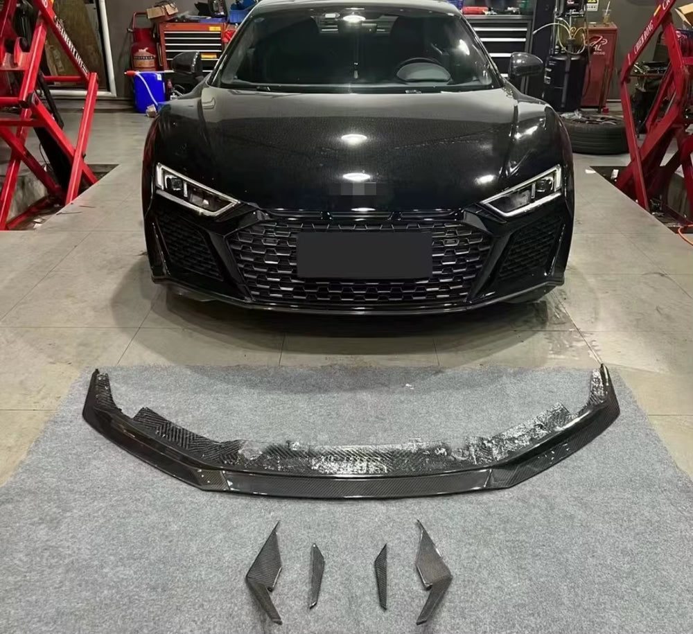 RD Style Dry Carbon Fiber for Audi R8 Body Kit 2022 New R8 Front and Rear Bumper Front Lip Spoiler Body Kit