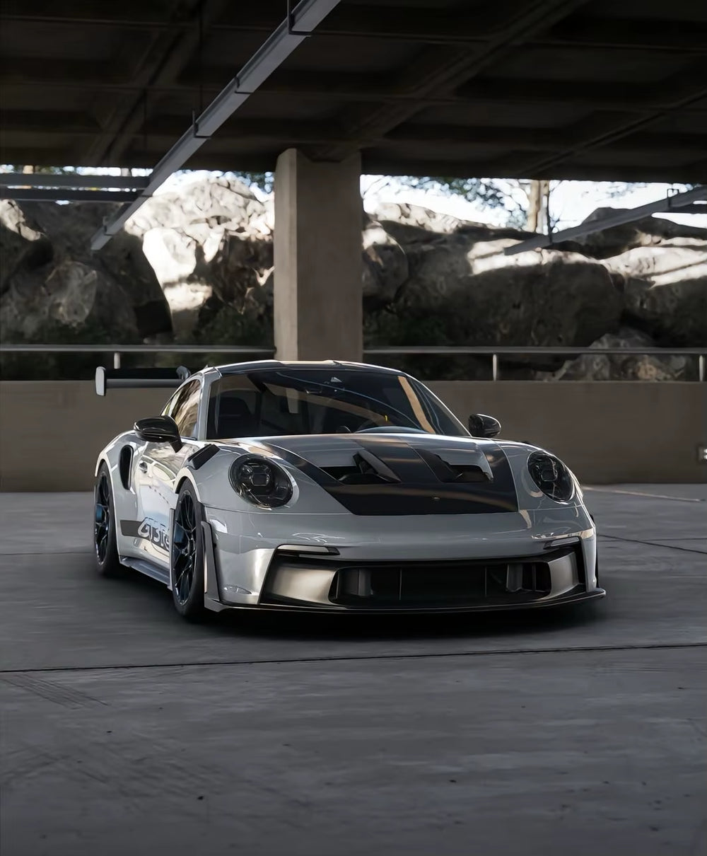 Upgrade GT3RS Style Body Kit for Porsche 911 992 Wide-Body Kit Front and Rear Bumper Spoiler Rear Diffuser Fender