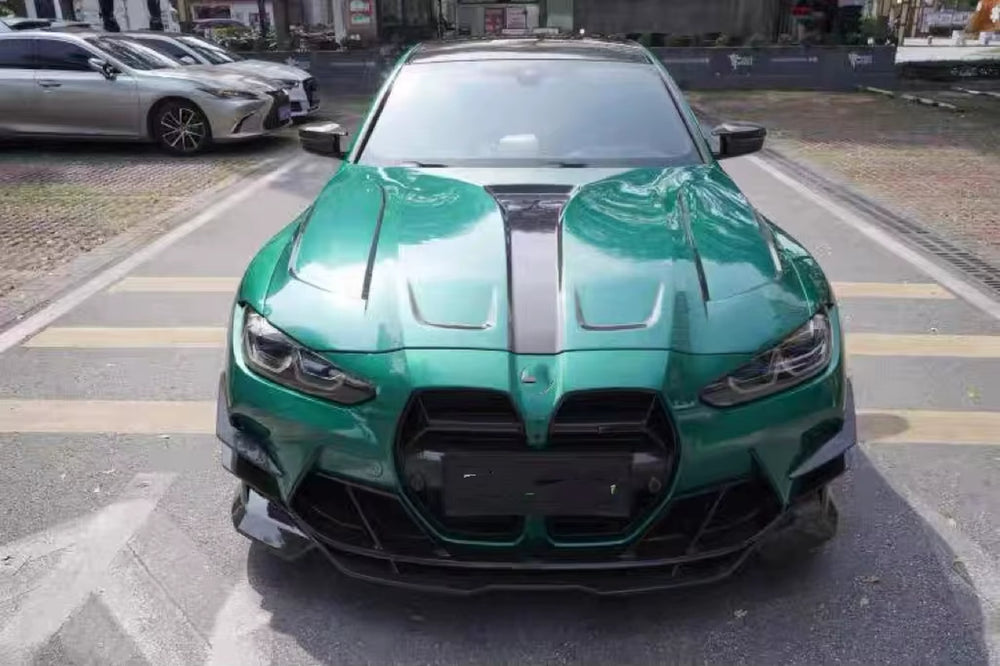 CFA Style Dry Carbon Fiber Body Kit for BMW M3 M4 G80G82 Dry Carbon Fiber Front Lip Front Air Knife