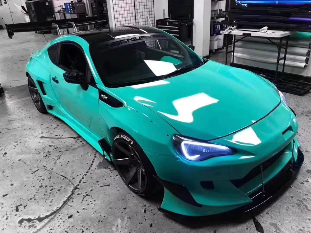 Rocket Bunny V3 Style Wide Body Kit for Toyota GT86 ZN6 ZD6 BRZ Front and Rear Bumper Side Skirts Spoiler Tuning Wide Body Kit