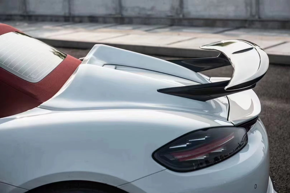 Carbon Fiber for Porsche 718 981 982 Upgraded Rear Wing Spyder Style for Carbon Body Kit