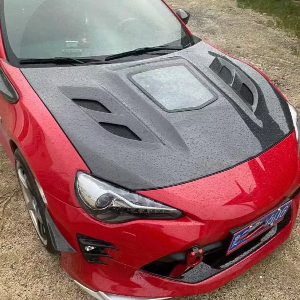 Carbon Fiber Transparent Hood Body Kit for Toyota GT86 Subaru BRZ