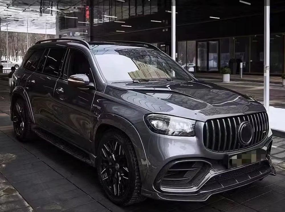 New Bumper Front Lip Carbon Fibre Body Kit Retrofit for Mercedes-Benz Gls 63 Amg X167 Rear Diffuser Spoiler Upgrade Kits