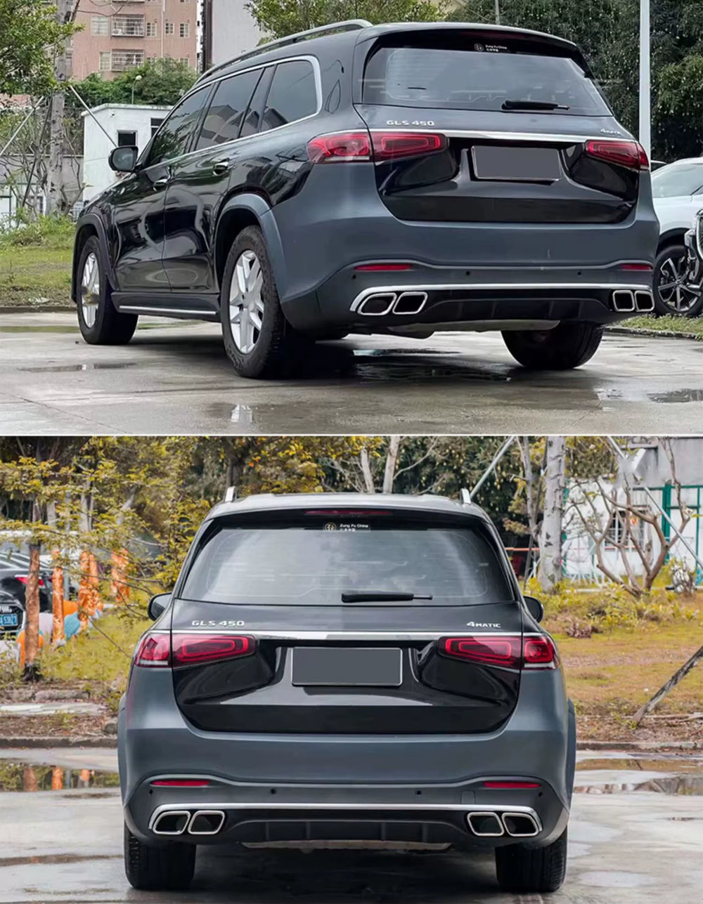 Pp Material Body Kit for Mercedes-Benz Gls450 500 X167 Upgrade Gls63S Amg Front and Rear Bumper Diffuser Spoiler Wide Body