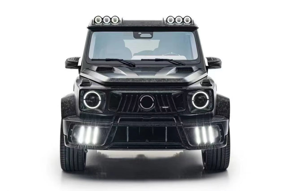 MSY Style Forged Dry Carbon Fiber Body Kit for Mercedes-Benz G-Class W464 W465 Front and Rear Bumper Spoiler Hood Wide Body Kit