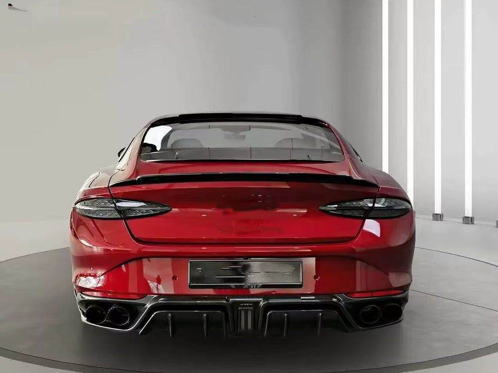 Upgrade Msy Dry Carbon Fiber Front Lip Skirt Rear Diffuser Spoiler Hood for Bentley Continental GT 2025 Body Kit