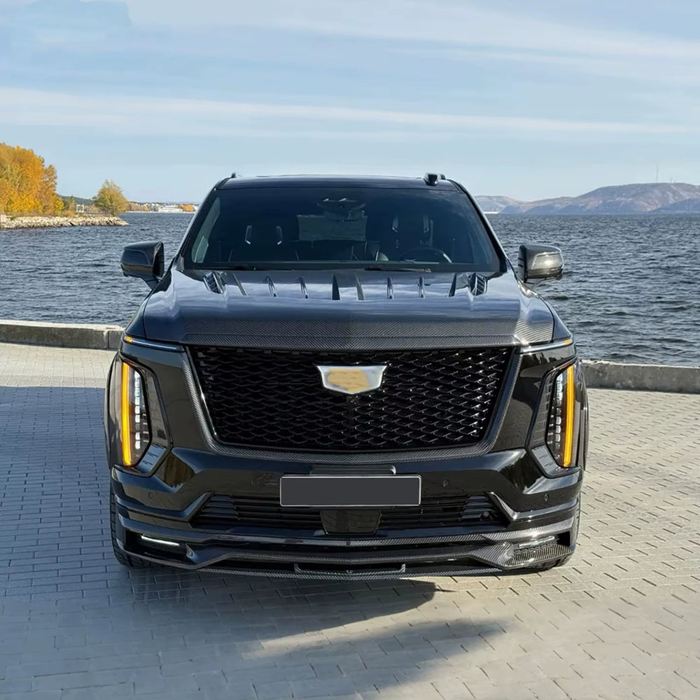 LD Style Dry Carbon Fiber Body Kit for Cadillac Escalade V 2025+ Fiber Front Lip Skirt Rear Diffuser Spoiler Hood Body Kit
