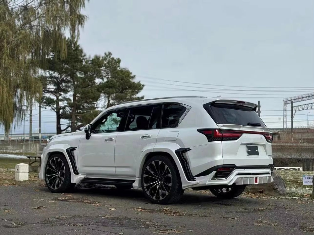 For Lexus LX600 Wd Style Wide Body Kit Eyebrow Wheel Auto Part Front Lip Rear Diffuser Top Wing