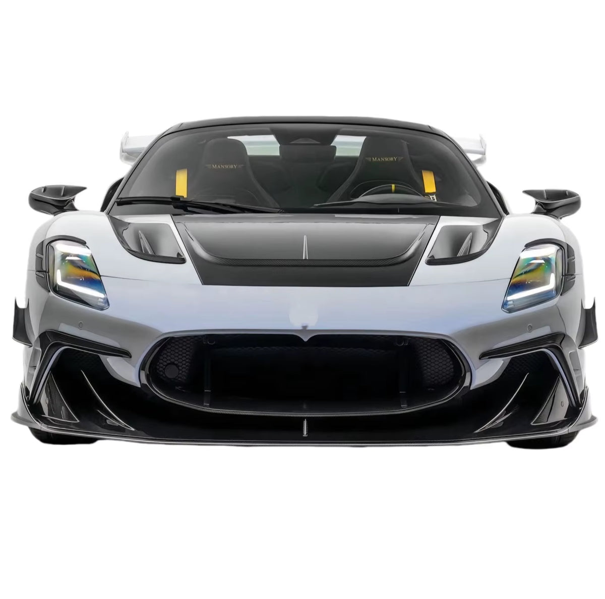 For Maserati MC20 Upgrade MSY Style Dry Carbon Fiber Body Kit Front Lip Skirt Rear Diffuser Spoiler