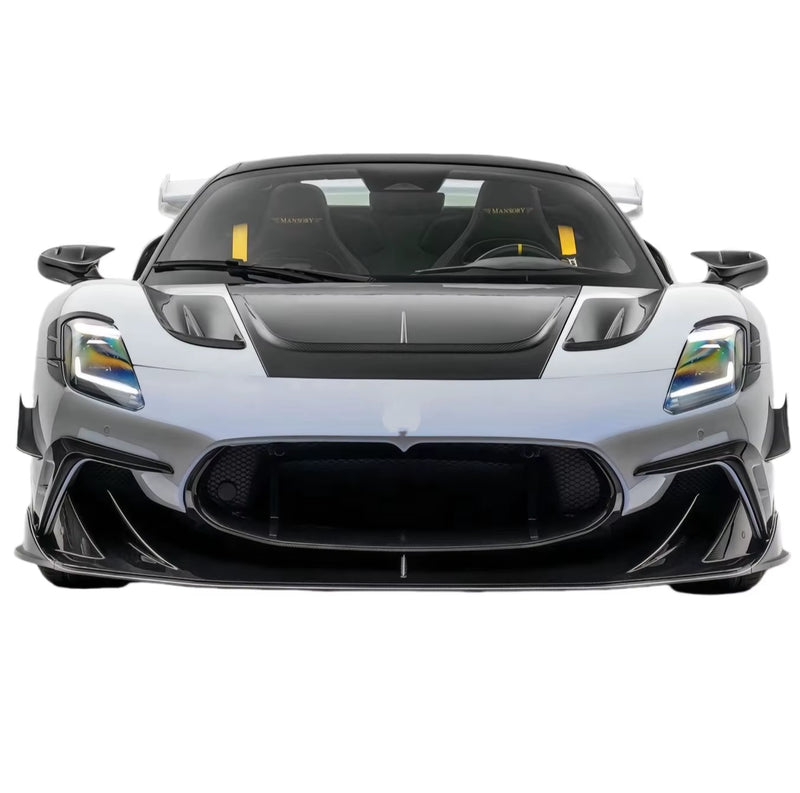 For Maserati MC20 Upgrade MSY Style Dry Carbon Fiber Body Kit Front Lip Skirt Rear Diffuser Spoiler