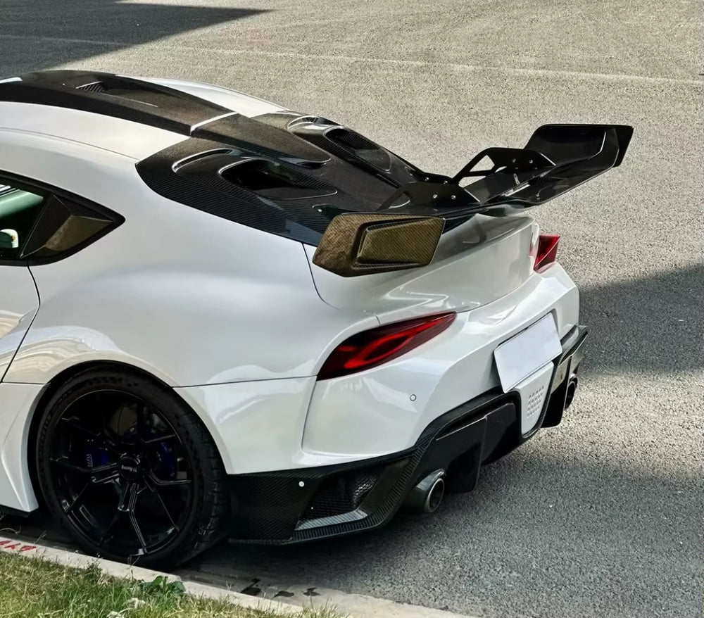 Robt Style Carbon Fiber Spoiler for Toyota Supra A90 A91MK5 Spoiler Wing Carbon Fiber Rear Trunk High Wing Spoile Body Kit
