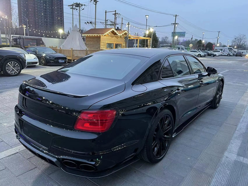 Upgrade MSY Style Dry Carbon Fiber Body Kit for Bentley Flying Spur Front and Rear Bumper Side Skirts Diffuser Spoiler