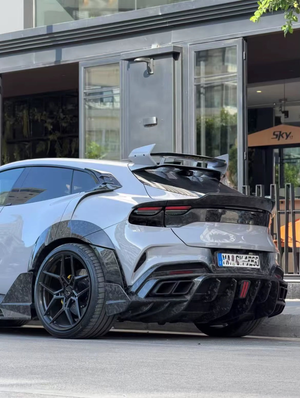 Car Bumper KA Style Dry Carbon Fiber Engine Hoods Spoiler Car Fenders for Ferrari Purosangue FUV Body Kit Upgrade