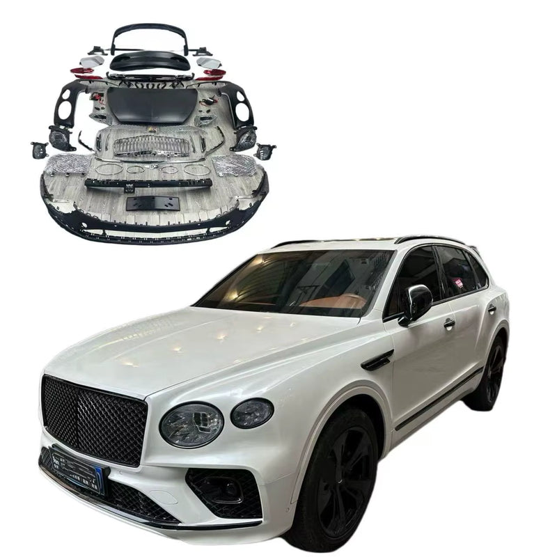 2024 New Model Body Kit for Bentley Benttayga Car Bumper Assembly Front LED Headlight Grilles Rear Fender Bodykit
