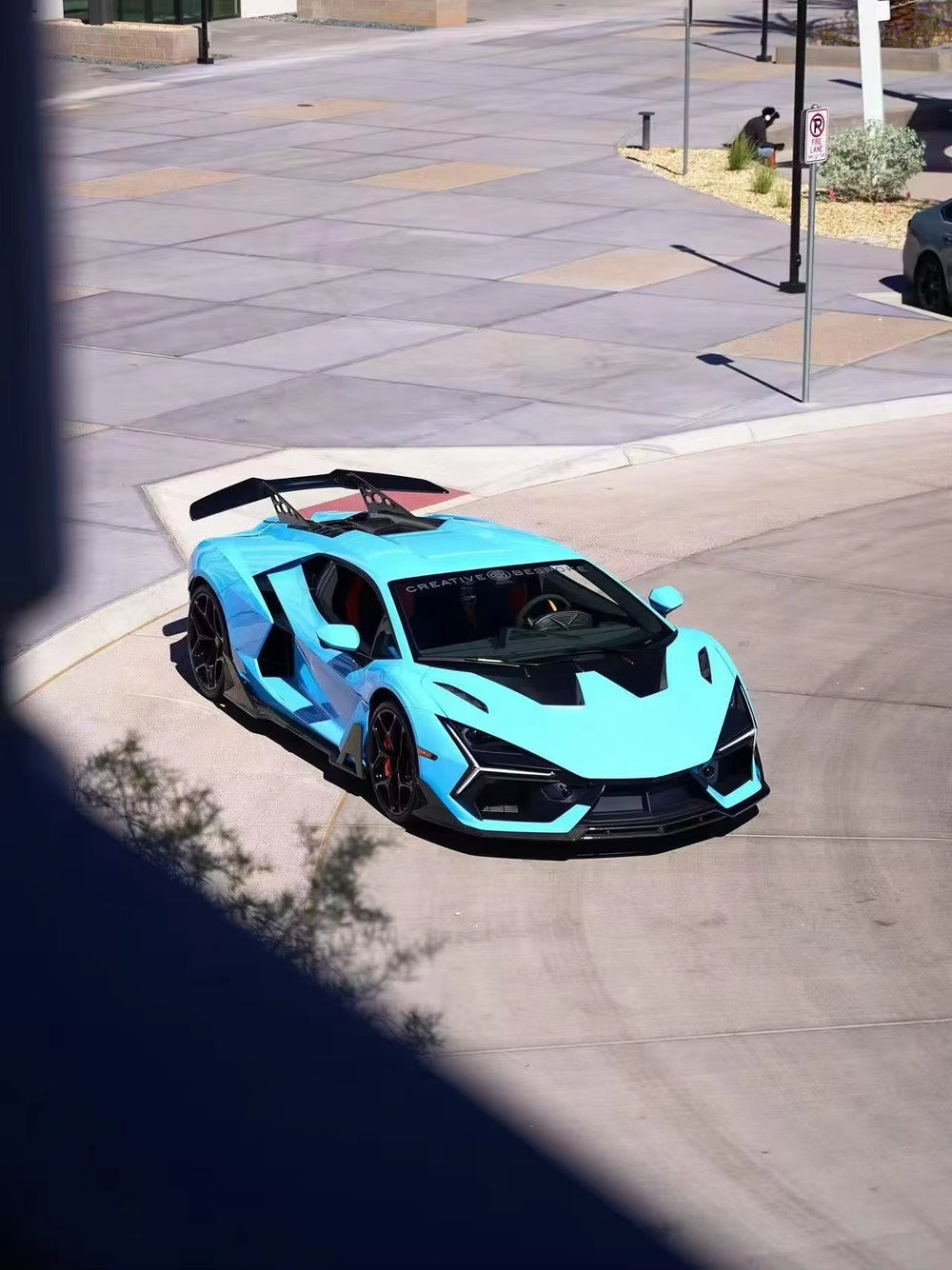 For Lamborghini Revuelto Wide Body Kit Front Bumper Lip Skirt Rear Diffuser Spoiler Hood Dry Carbon Fiber Auto Bodies