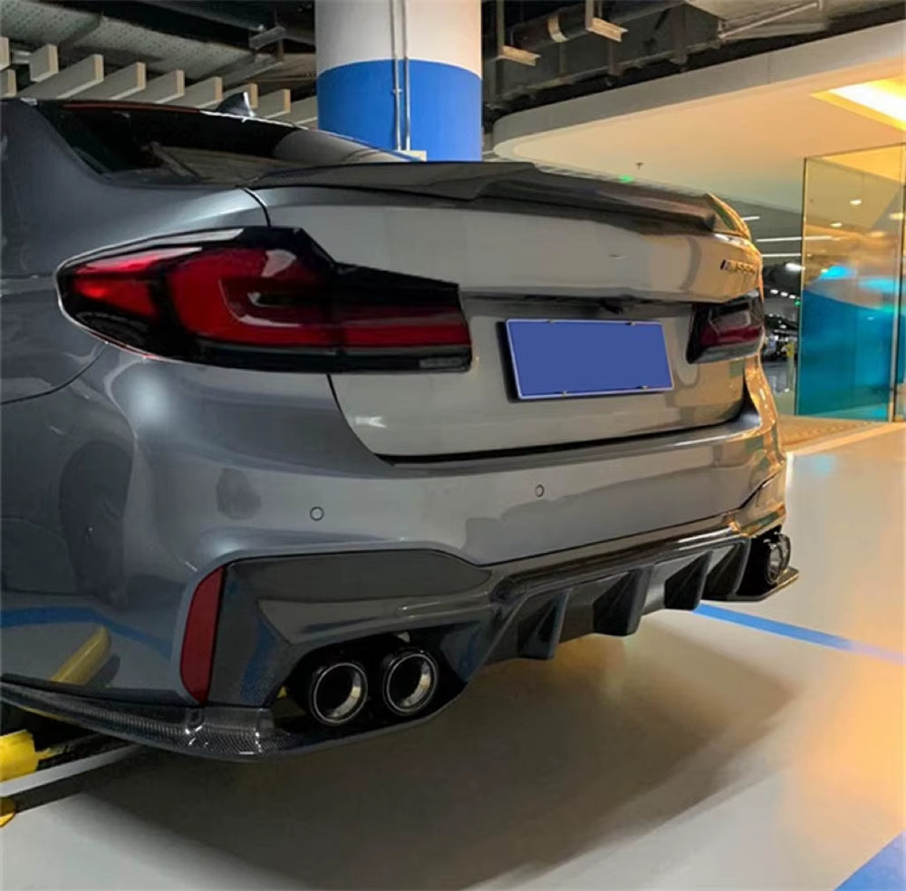 3D Style Body Kit for BMW M5 F90 Carbon Fiber Rear Diffuser Spoiler