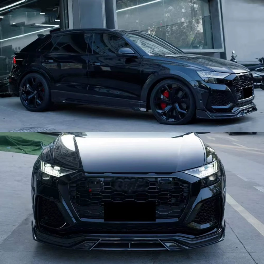 Aulea Style Dry Carbon Fiber Body Kit for Audi Rsq8 Front Lip Skirt Rear Diffuser Spoiler Hood Wide Body Kit