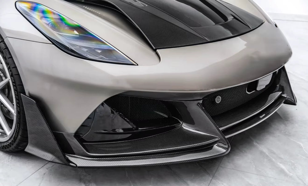 CMST Style Carbon Fiber Body Kit for Lotus Emira Carbon Fiber Front Lip Skirt Rear Diffuser Spoiler Hood Body Kit