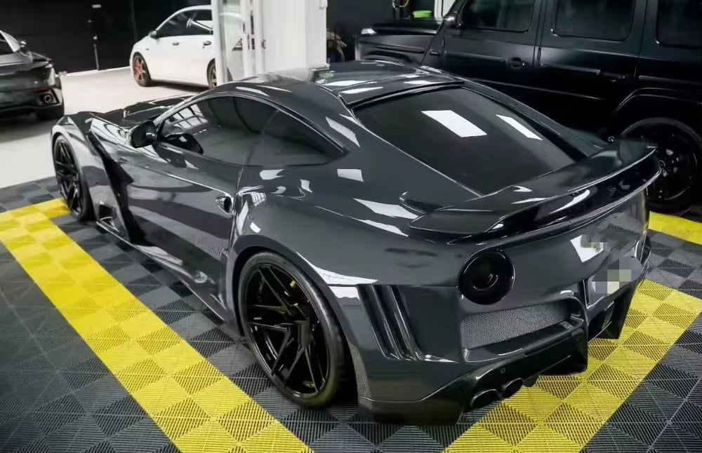 Nov Style for Ferrari F12 Carbon Fiber Body Kit F12 Front and Rear Bumper Spoiler Diffuser Wide-Body Kit