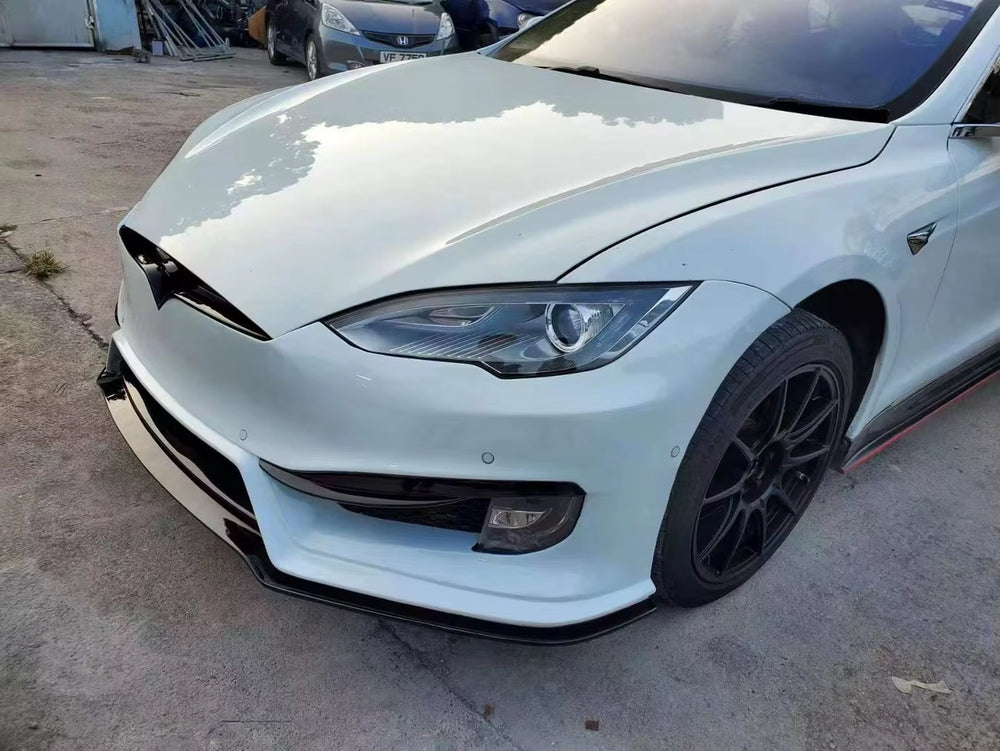 Carbon Fiber Body Kit for Tesla Model S Pd Style Front Rear Bumper Car Parts for Body Kit