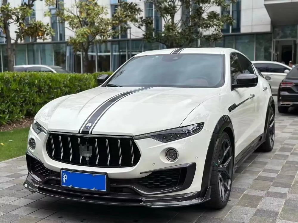 Dry Carbon Fiber Lip Side Skirt Rear Diffuser Rear Spoiler for Maserati Levante 2016-2018 Msy Style Body Kit