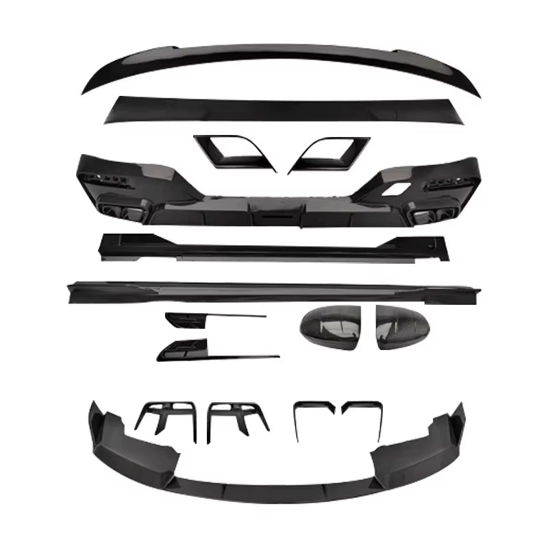 Dry Carbon Fiber MSY Style Body Kits for BMW 7 Series I7 G70 2023-2024 Front Lip Side Skirts Rear Diffuser