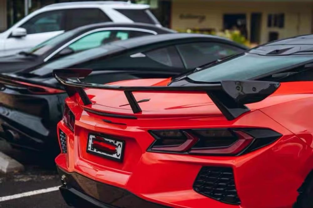 Carbon Fiber Rear Trunk Wing for Chevrolet Corvette C8 Z06 Carbon Fiber Wing