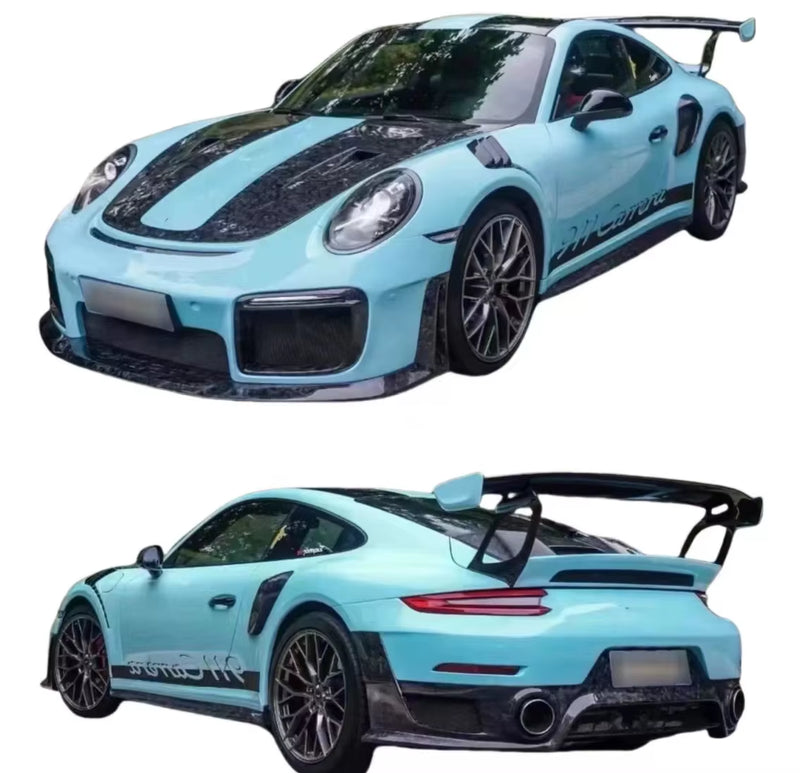 GT2 RS Style Body Kit for Porsche 911 991 991.1 991.2 Front and Rear Bumper Diffuser Hood