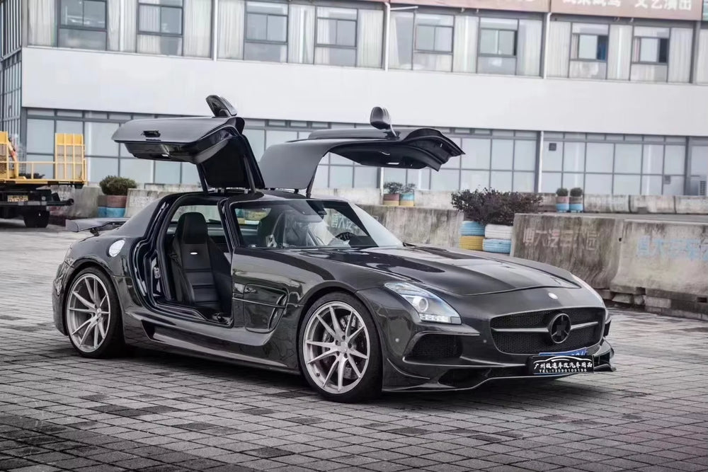 2010-2014 Sls Amg Black Series Style Front and Rear Bumpers Body Kit for Mercedes Sls Class C197 Upgrade Body Kit