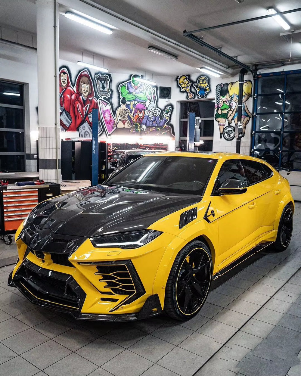 High Quality Car Body Kits for Lamborghini Urus Upgrade MSY Style Wide-Body Hoods Front Bumper Fender Side Skirt Rear Spoiler