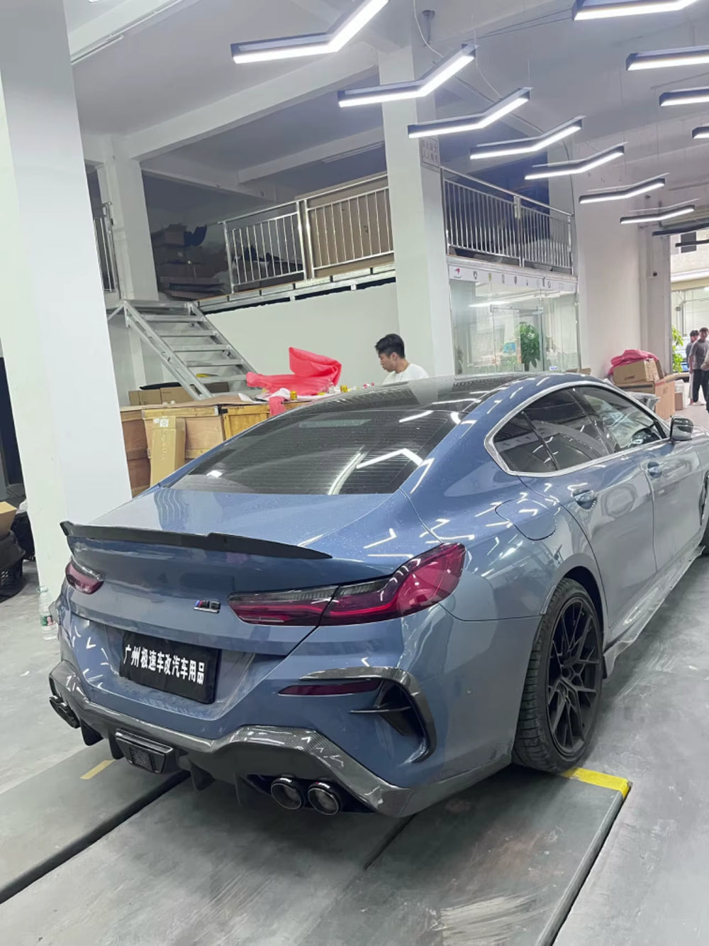 Ac-Style Body Kit for BMW 8 Series G14 G15 Carbon Fiber Front Lip Skirt Spoiler Diffuser.