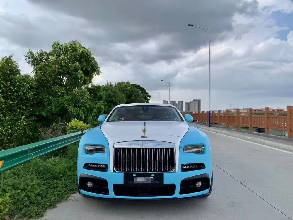 M Style Body Kit for Rolls Royce Phantom Dry Carbon Fiber Front and Rear Bumpers Diffuser Spoiler Body Kit