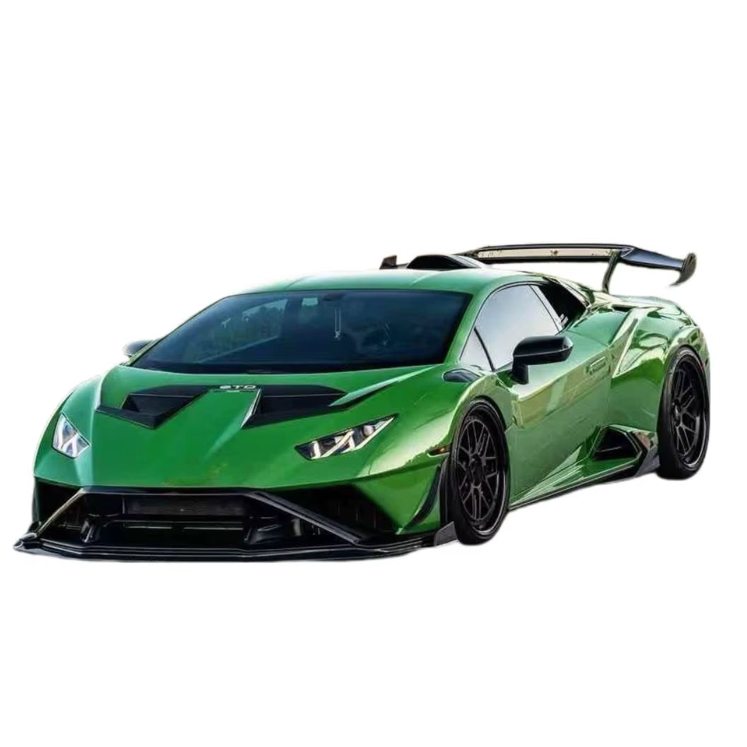 High Quality Dry Carbon Fiber V-Style Body Kit for Lamborghini STO Front Lip Skirt Rear Diffuser Spoiler Hood Body Kit
