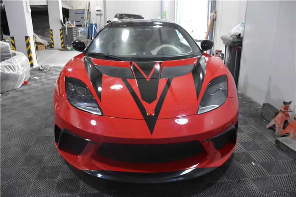 GTE Style Body Kit for Lotus Evora S Front and Rear Bumper Side Skirt Spoiler Diffuser Body Kit